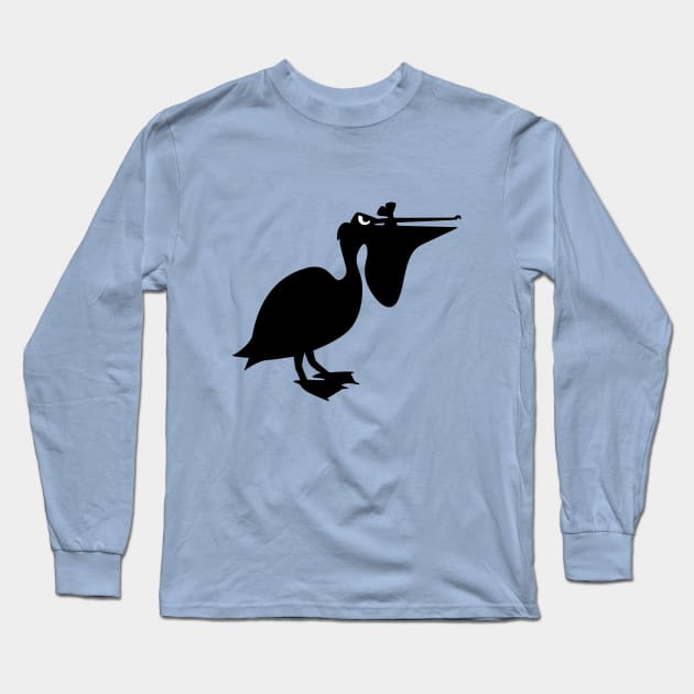 Angry Animals: Pelican Long Sleeve T-Shirt by VrijFormaat